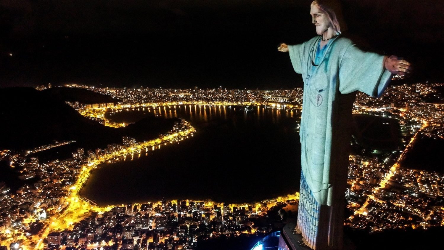 Rio de Janeiro - Cristo Redentor a noite